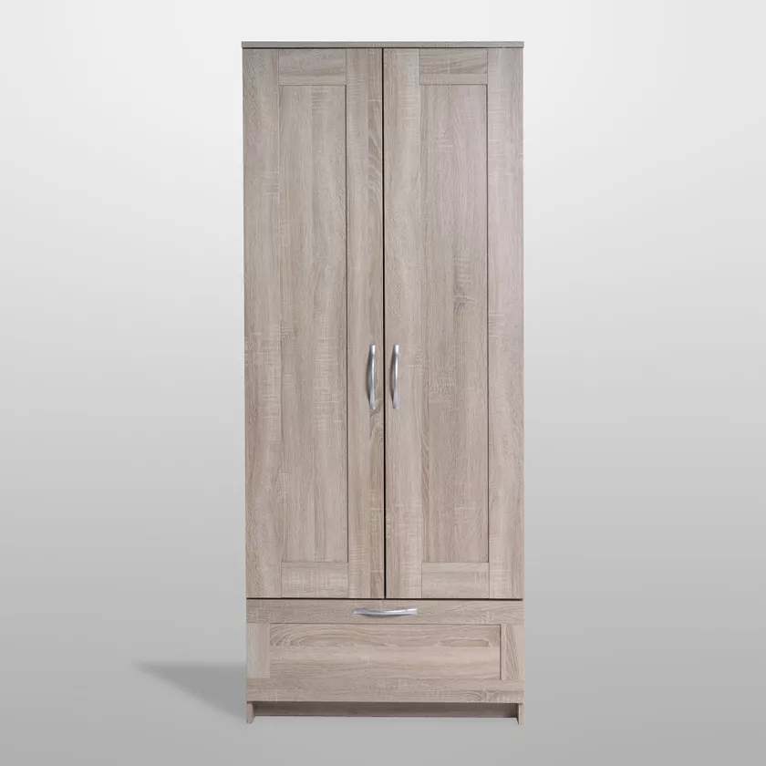 Шкаф Сириус, 2 двери и 1 ящик, дуб сонома в Екатеринбурге - gold-germes.ru | фото 2