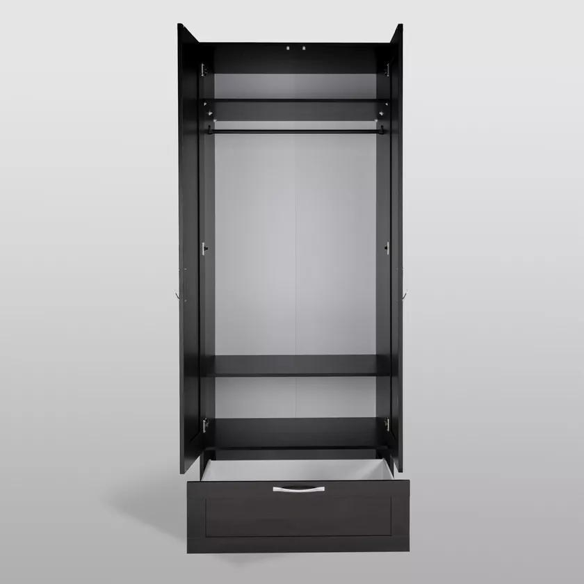 Шкаф СИРИУС  2 двери и 1 ящик Венге в Екатеринбурге - gold-germes.ru | фото 3