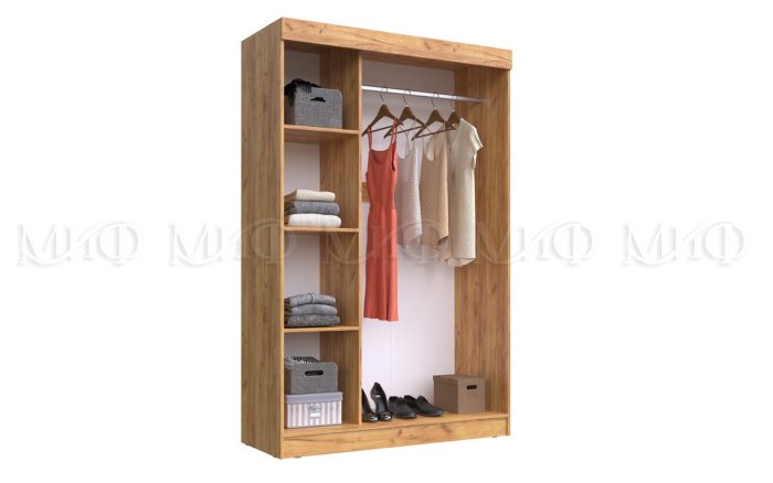 Шкаф-купе Басямиф, графит/дуб крафт в Екатеринбурге - gold-germes.ru | фото 2