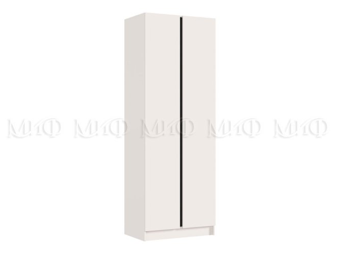 Шкаф 2-х створчатый Келвин кашемир, вставка черная в Екатеринбурге - gold-germes.ru | фото