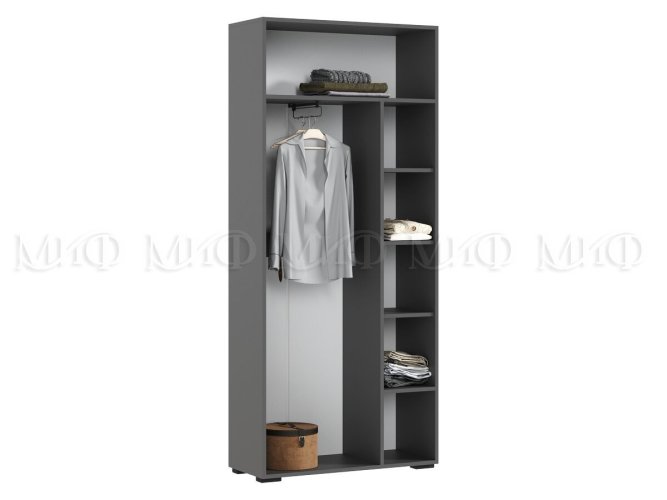 Шкаф Роджинамиф, дуб крафт белый/графит в Екатеринбурге - gold-germes.ru | фото 2