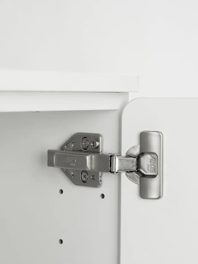 Шкаф распашной Пикси с полками высотой 120 см, белый в Екатеринбурге - gold-germes.ru | фото 3