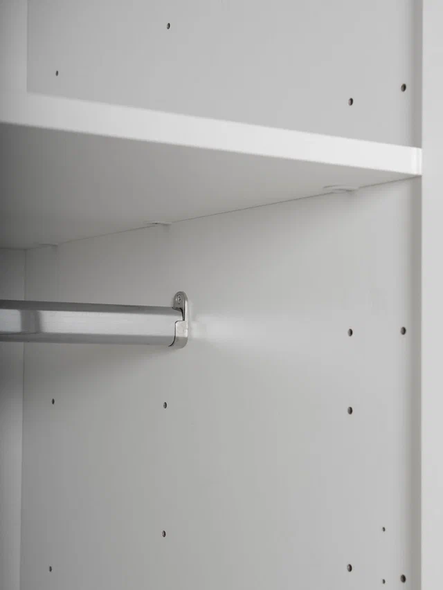 Шкаф распашной Пикси с ящиками высотой 180 см, белый в Екатеринбурге - gold-germes.ru | фото 3