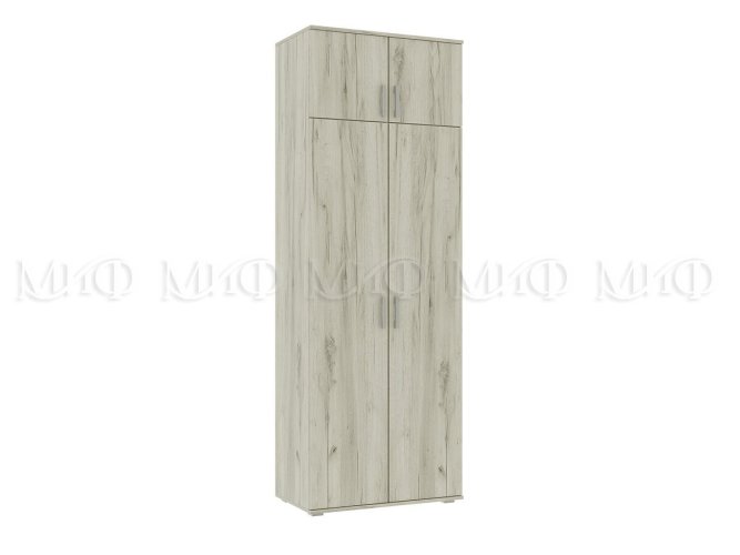 Шкаф платяной 800 Ева New Дуб Крафт Белый в Екатеринбурге - gold-germes.ru | фото