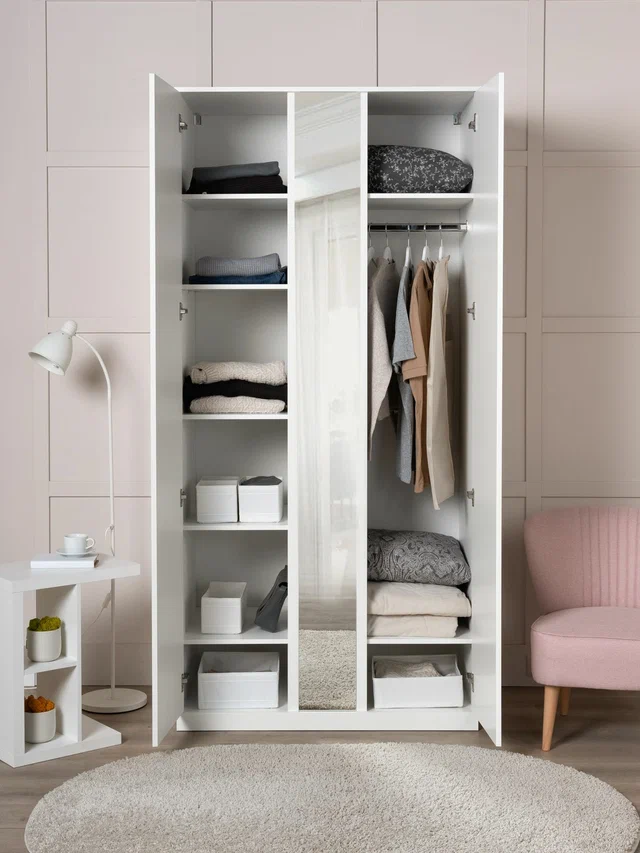 Шкаф распашной Варма Стор 100, белый в Екатеринбурге - gold-germes.ru | фото 2