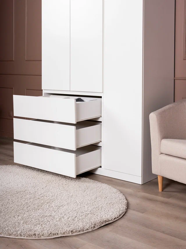 Шкаф распашной Варма Стор 120, белый в Екатеринбурге - gold-germes.ru | фото 3