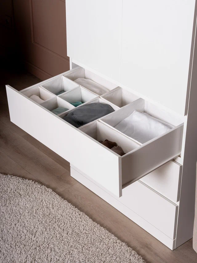 Шкаф распашной Варма Стор 80, белый в Екатеринбурге - gold-germes.ru | фото 4