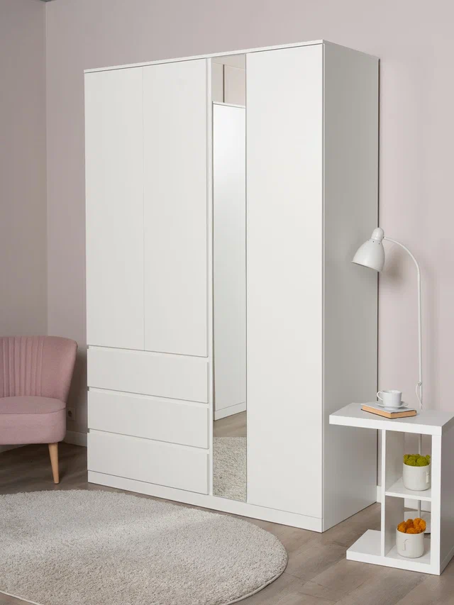 Шкаф распашной Варма Стор 140, белый в Екатеринбурге - gold-germes.ru | фото