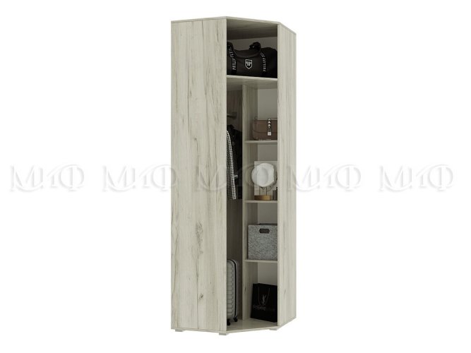 Шкаф угловой Ева New Дуб Крафт Белый в Екатеринбурге - gold-germes.ru | фото 2