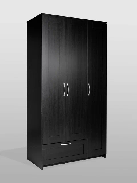 Шкаф ГУД ЛАКК Сириус, 3 двери и 1 ящик, дуб венге в Екатеринбурге - gold-germes.ru | фото 3