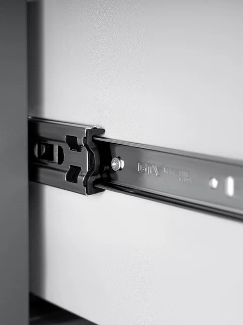 Шкаф Сага 50 с витриной, серый в Екатеринбурге - gold-germes.ru | фото 3