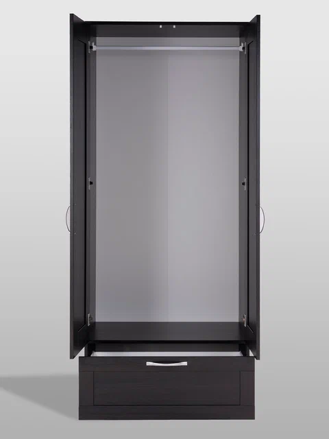 Шкаф Сириус, 2 двери и 1 ящик, дуб венге в Екатеринбурге - gold-germes.ru | фото 3