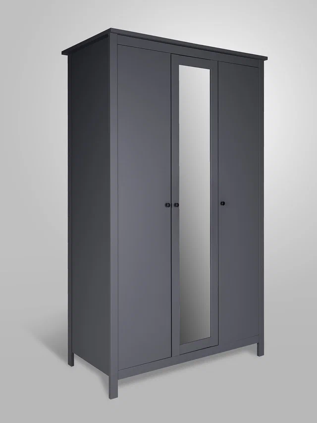 Шкаф распашной Сага, 3 двери, серый в Екатеринбурге - gold-germes.ru | фото 2